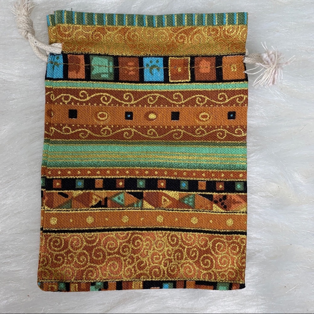 10 Aztec Print Cotton Jewelry/Gift Pouches: 4x5.5 - Picture 7 of 14